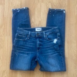 PAIGE high rise Jimmy Jimmy crop jeans